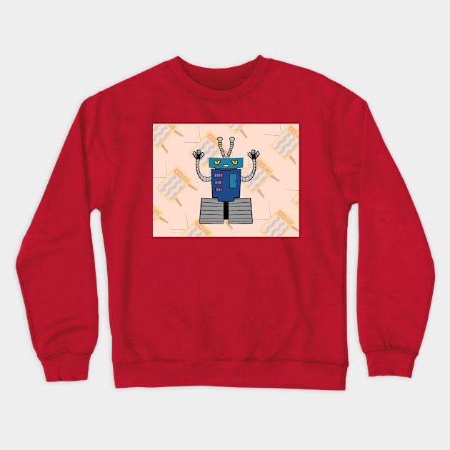 July Tracks Robot Crewneck Sweatshirt by Soundtrack Alley